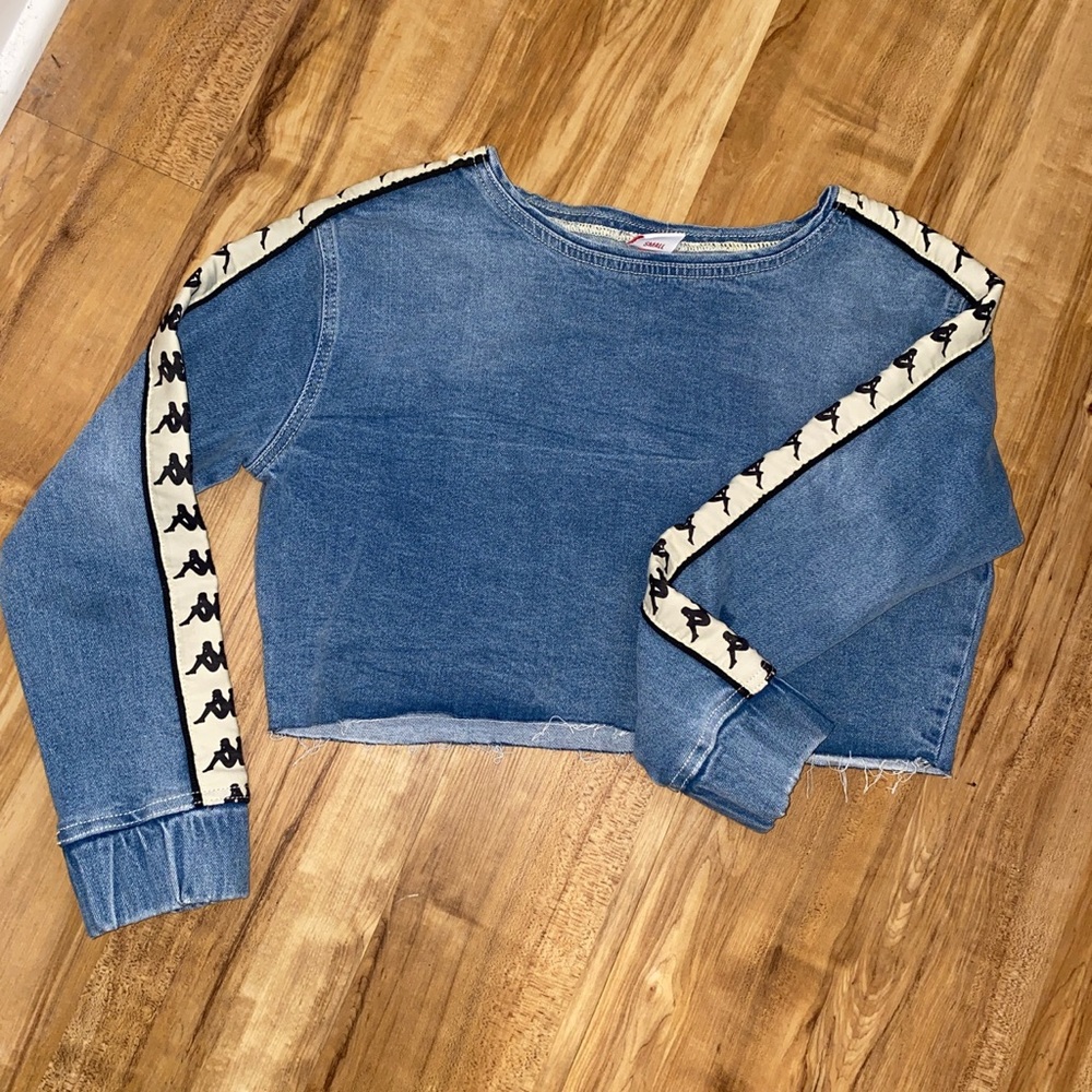 Kappa crop shirt - jean material